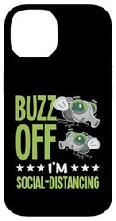Buzz Off I'm Social-Distancing Insect Fun Case for iPhone 14