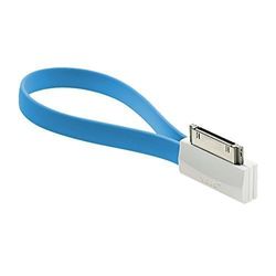 Vojo 706541-APP30-B kabel, USB, voor iPhone 3/3S/4/4S (30-polig, lichtend), blauw