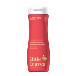 ATTITUDE Shampoo and Body Wash for Kids, EWG Verified Hair and Body Cleanser, Dermatologically Tested Soap, Plant and Mineral Based Bath Products, Vegan, Mango, 473 mL