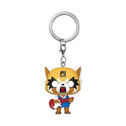 Funko Pop! Keychain: Aggretsuko - with Guitar - Mini-Figurine en Vinyle à Collectionner Porte-clés Fantaisie - Cadeau de Noël - Idée de Cadeau - Produits Officiels - Anime Fans - Mini-Figurine