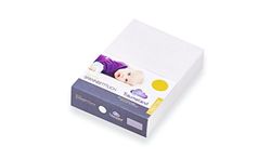 Draps housse Tissu Eponge 80% coton 20% polyester blanc 40x90