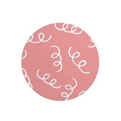 Questo Casa, Round Digital Printed Mouse Pad, Non-Slip Base, for Office and Home, Diameter:22cm
