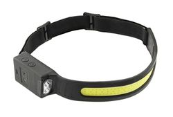 Högert Technik - Lampada frontale LED COB USB | lampada frontale a LED USB | sensore di movimento e 5 modalità di funzionamento dotate | Alimentazione 3,7 V 1200 mAh, agli ioni di litio