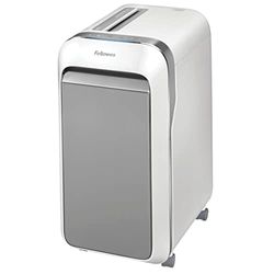 Fellowes 20 Sheet Paper Shredder for Office Use - 100% Jam Proof Micro Cut Shredder - LX221 Shreds for 25 Minutes - Powershred Office Shredder with Large 30 Litre Pull-Out Bin - DIN Level P5 - White