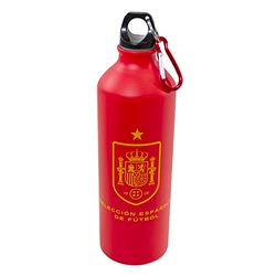 smartketing RFEF - Bidón de Agua Oficial | Detallado con el Escudo de la Selección Española y la Estrella del Mundial - Color Rojo