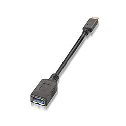 Aisens Cabo USB 3,1 Gen1 5 Gbps 3A tipo USB-C/M-A/H preto 15 cm