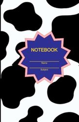 Cow Print Notebook: Animal Print Notepad