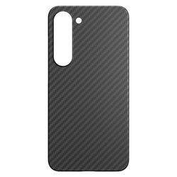 Black Rock - Funda de Carbono Ultra Fina Apta para Samsung Galaxy S23 | Funda de teléfono móvil de aramida, Funda de Fibra, Carga inalámbrica, Premium (Negro)