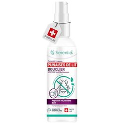 SERENI-D - BOUCLIER ANTI PUNAISE DE LIT - Spray anti punaise de lit puissant - Traitement naturel aux Huiles Essentielles/Fleur de Pyrèthre Végétal - Résultats rapides & efficaces - 100mL