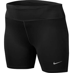 Nike W Nk Fast Short 7In Plus, Pantaloncini Sportivi Donna, Black/Reflective Silv, 1X