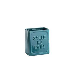 Gedy Vivienne Porta Brushes, Ceramic, Blue, One Size
