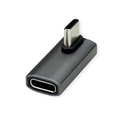ROLINE USB4 Gen 3x2 adapter type C ST/BU, aluminium, 90°, gedraaid, zilverkleurig