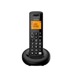 ALCATEL E260 S. Voice - Téléphone Fixe sans Fil DECT avec Répondeur - Design Compact - Grand Écran Rétroéclairé - Mains Libres - Fonction Blocage des Appels Indésirables - Noir