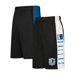 Ultra Game NBA Dallas Mavericks herr mesh basketshorts, svart, Small