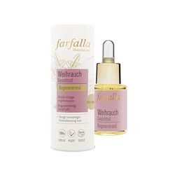 farfalla Olio per il viso di incenso, rigenerante, cosmetico naturale certificato al 100%, 15 ml
