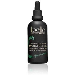 Loelle ‒ Olio di Avocado Puro Biologico Spremuto a Freddo ‒ Trattamento Rinforzante per Capelli Fragili e Spenti ‒ Olio di Avocado per Capelli, Viso e Unghie ‒ Raccolto in Kenya (100ml)