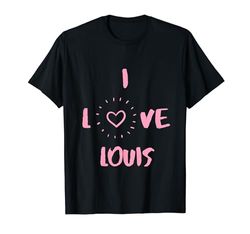 I Love Louis I Heart Louis divertente regalo Louis Maglietta