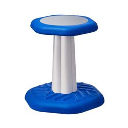 VEVOR wiebelstoel wiebelkruk mini met sponskussen, kinderkruk verbetert de concentratie, houding en kalmeert kinderen, 70 kg belastbaar, wiebelkruk van HDPE ideaal voor scholen thuis blauw