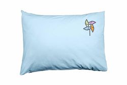 Bona Basics, Housse de Coussin décorative, Housse de Coussin décorative, décoration de Maison, pour canapé, café, Taille : 50 x 35 cm, Couleur : Bleu Clair