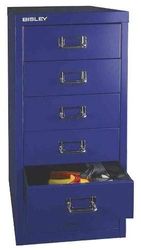 BISLEY L296355 MultiDrawer Serie 29 DIN A4, 6 cajones, Metal, Plata 355, 38 x 27.9 x 59 cm