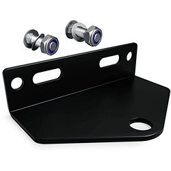 Gancio traino universale trattorino tagliaerba 12,7 cm in acciaio ad alta resistenza - Accessorio per installazione compreso (nero)