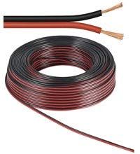 Goobay 15096 Cavo altoparlante rosso/nero CU, 10 m Lunghezza del cavo, sezione 2 x 1,5 mm², diametro 6 mm
