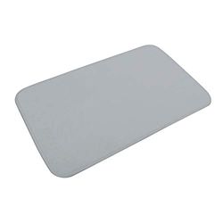 douceur d'intérieur, Tapis de Bain (45 x 75 cm) Vitamine Gris Clair, Microfibre