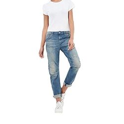 G-STAR RAW dames 5620 Elwood 3D lage taille Boyfriend Jeans