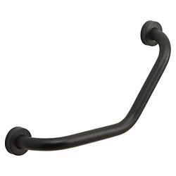 GEDY | Up Maniglione da Bagno in Acciaio Inox, Finitura Nera, Dimensioni 22,8 x 41,8 x 8,9 cm e Peso 0,3 kg