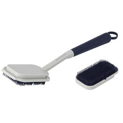 Beldray LA032814FEU7 Deep Clean Rubber Dish Brush – Handheld Washing Up Brush, Soft Rubber Bristles for Scratch-Free Cleaning, Ideal for All Surfaces, Precision Cleaning, Hanging Loop for Easy Storage