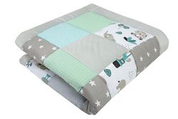 Medi Partners Kruipdeken 100% Katoen 120x120cm Multifunctioneel Dik Zacht Speelkleed Babyboxinzet