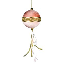 Boules de Noël Rose Clair de 9 cm – Décorations à Suspendre pour Sapin de Noël – Ornements décoratifs festifs sur Le thème des Contes de fées