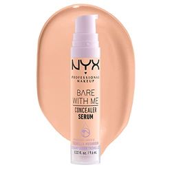 NYX Professional Makeup Siero Correttore, Effetto Naturale, Fino a 24H d'Idratazione, Coprenza Media, Bare With Me, Tonalità: Vanilla, 9,6 ml
