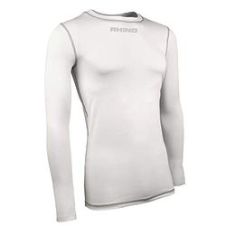 Rhino Tagless Baselayer sous-vêtement Unisexe-Adolescents, Blanc, 7/8 Ans