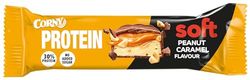 Corny Soft Peanut Caramel Protein Snack Bar, High Protein, Low Sugar, 12 x 45 g