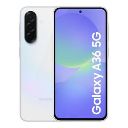 Samsung Galaxy A36 5G Smartphone, Awesome Intelligence, 8GB RAM, 256GB Storage, 50MP Camera, Awesome White, 3 Year Manufacturer Extended Warranty (UK Version)
