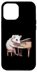 Carcasa para iPhone 14 Plus Divertido jugador de piano, pianista, profesor, músico, zarigüeya regalo