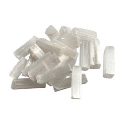 VIE Selenite Chunks & Sticks, 1kg Pack, 5cm, Multicolor, One Size