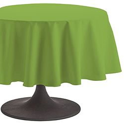 Coucke Nappe Ronde Uni Brocoli Coton 180 cm