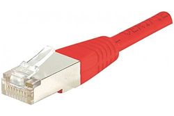 Dexlan 3.28ft Cat6 RJ45 SSTP Crossover Patch Cable - Red