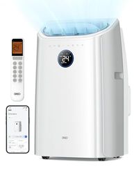 Dreo Smart 3-in-1 Portable Air Conditioner, 10000 BTU Drainage-Free Cooling AC Unit, Silent Mobile Air Conditioner for Bedroom, APP/Voice/Remote Control, 24h Timer with Fan &Dehumidifier, AC515S