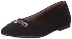 s.Oliver Selection 5-5-22103-28 ballerina's voor dames, zwart zwart 1, 41 EU