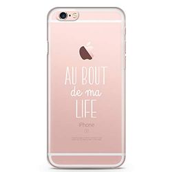 Zokko Beschermhoes voor iPhone 6 Plus/6S Plus Extern Ent de Ma Life – zacht, transparant, witte inkt