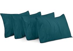 Utopia Bedding Fundas de Almohada Queen – Paquete de 4 – Cierre de sobre, Tela de Microfibra cepillada Suave – Fundas de Almohada Resistentes al Encogimiento y a la decoloración, tamaño Queen 20 x 30
