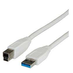Nilox Link LP21965 Cavo USB 3.0, Connettori A-B, 9 Poli, 0.80 m, Bianco