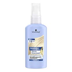 Schwarzkopf – Nordic Blonde – Spray éclaircissant S1 – Eclaircissement Progressif – Eclaircit Jusqu’à 2 tons – Activé par la Chaleur – Sans Rinçage – 125 ml