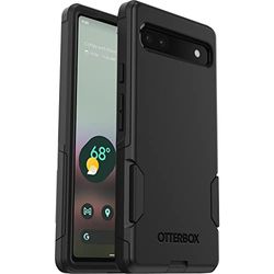 Otterbox 77-88019 Commuter Case voor Google Pixel 6a, Schokbestendig, Valbestendig, Robuust, Beschermhoes, 3x getest volgens militaire standaard, Zwart