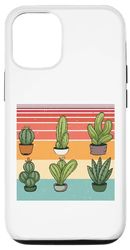 Carcasa para iPhone 13 Cactus vintage suculentas plantas jardinería regalos amantes de las plantas
