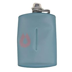 HydraPak Stow (1L, 32oz) - Borraccia Pieghevole - Borraccia da Viaggio Ultraleggera e Compattabile, Flessibile per Sci, Escursionismo, Ciclismo o Arrampicata - Blu Tahoe