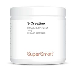 Supersmart - 3-Creatine - with Creatine Monohydrate - Physical Performance & Muscle Stimulator - Increase Hypertrophy & Faster Post-Exercise Recovery | Non-GMO & Gluten Free - 250 g